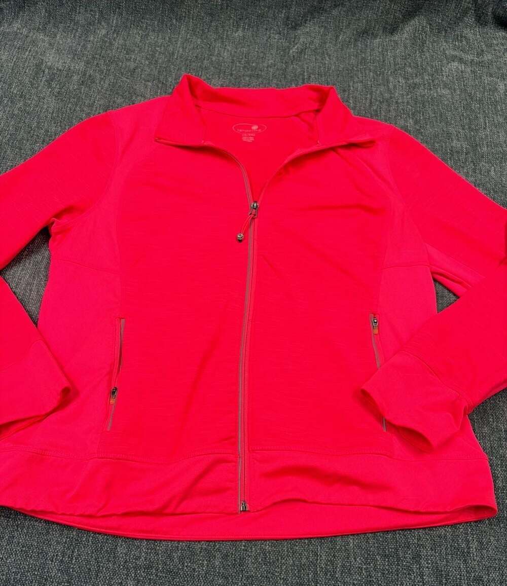 Tangerine Full Zip Athletic Women’s Jacket Size XXL Pink Track Jacket